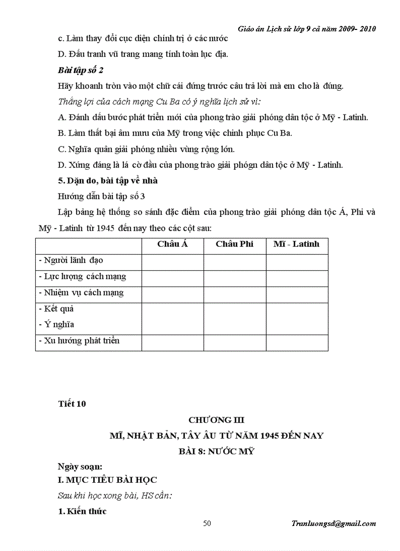 image for page Giáo án Lịch su 9 cả năm 2009 2010