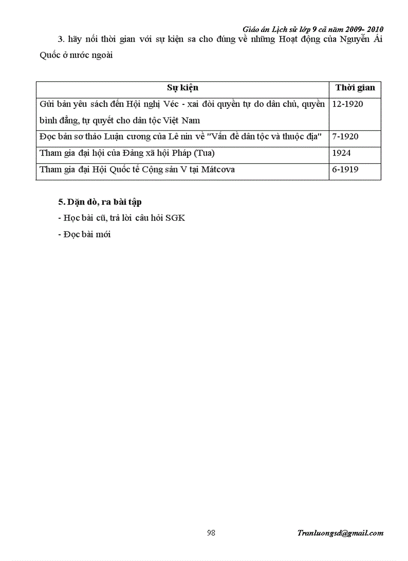 image for page Giáo án Lịch su 9 cả năm 2009 2010