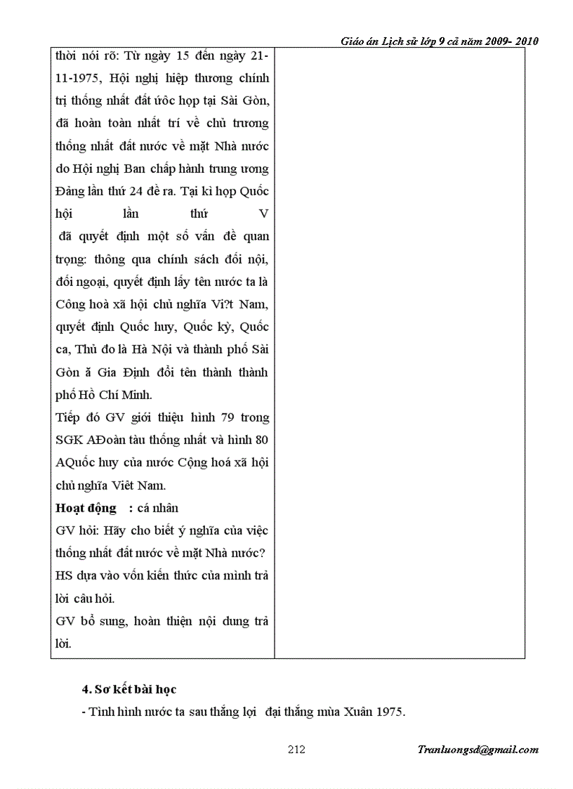 image for page Giáo án Lịch su 9 cả năm 2009 2010