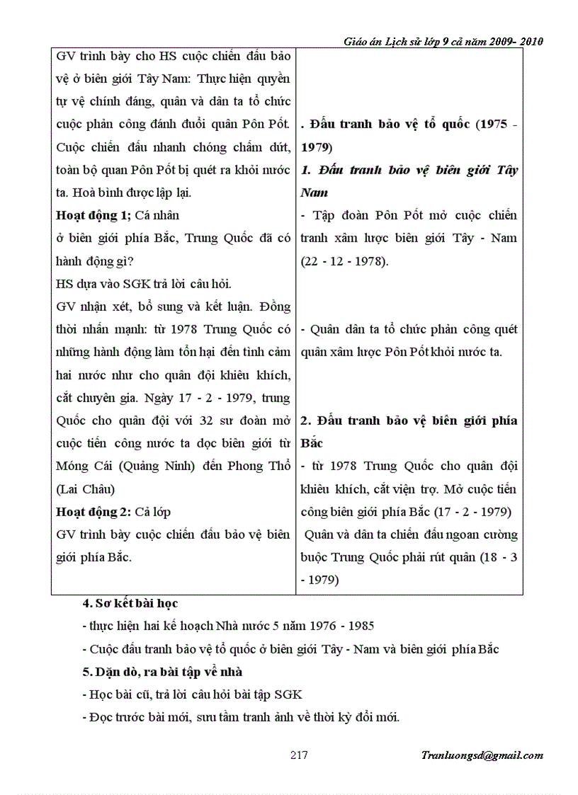 image for page Giáo án Lịch su 9 cả năm 2009 2010