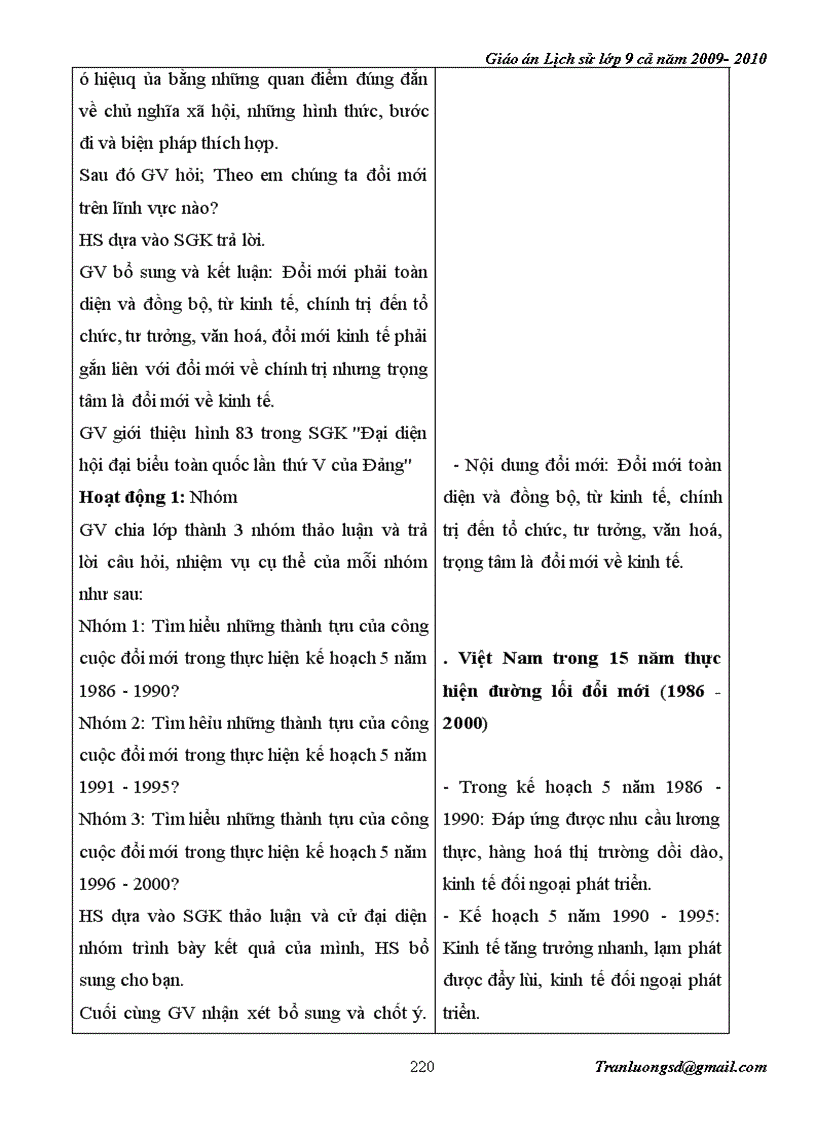 image for page Giáo án Lịch su 9 cả năm 2009 2010