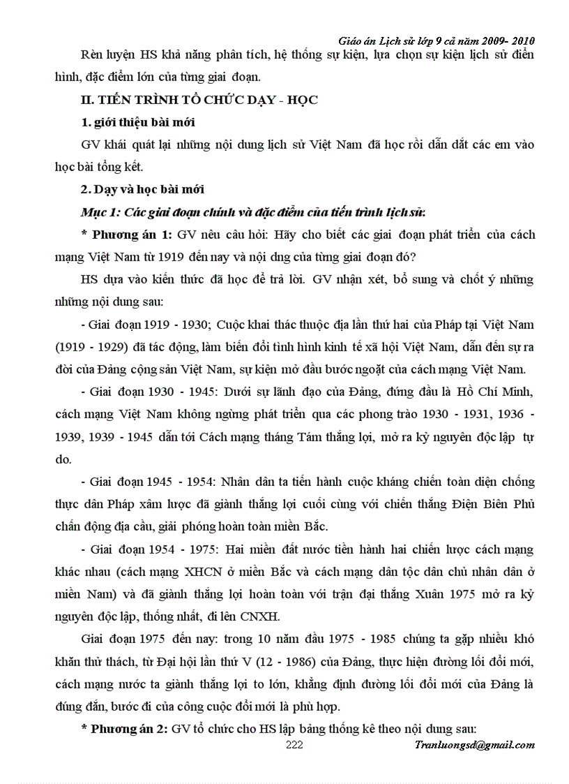 image for page Giáo án Lịch su 9 cả năm 2009 2010