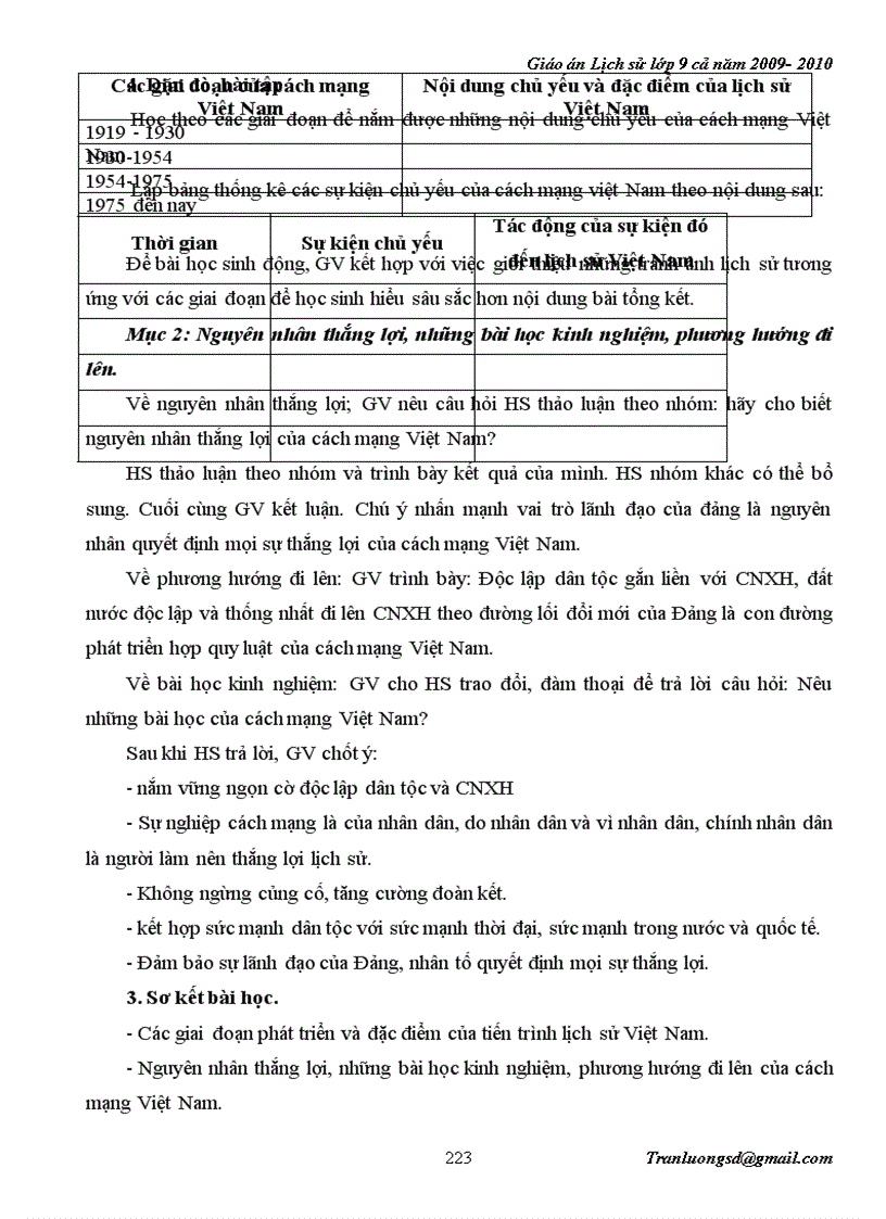 image for page Giáo án Lịch su 9 cả năm 2009 2010