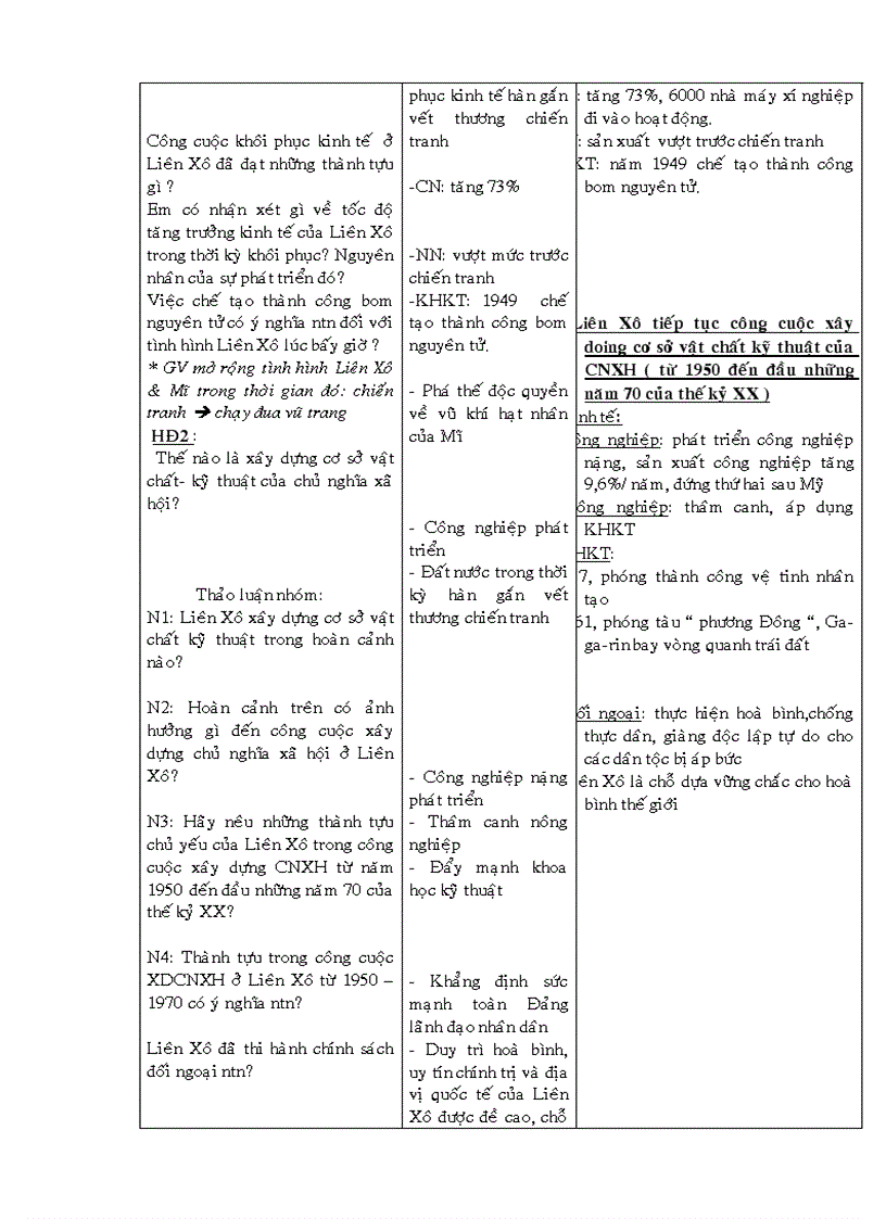 image for page Giáo án Lịch sử 9 cả năm 3 cột