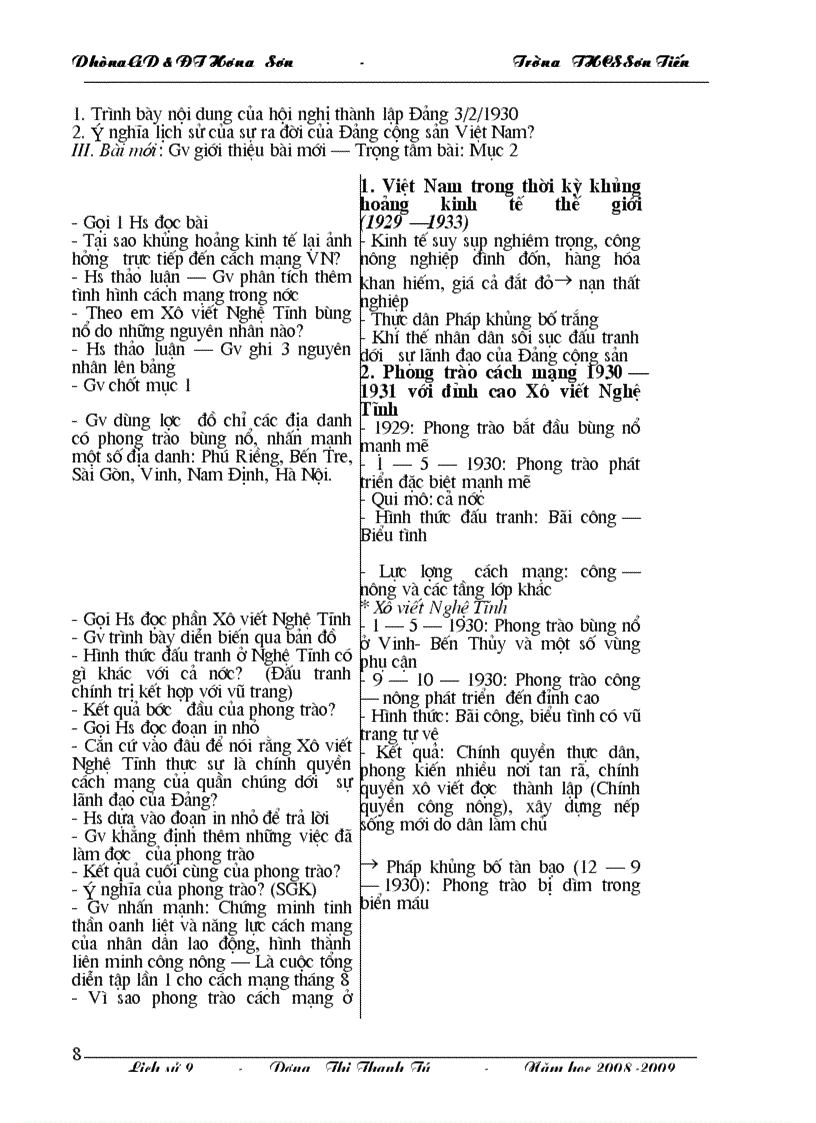 image for page Giáo án lịch sử 9 kỳ II