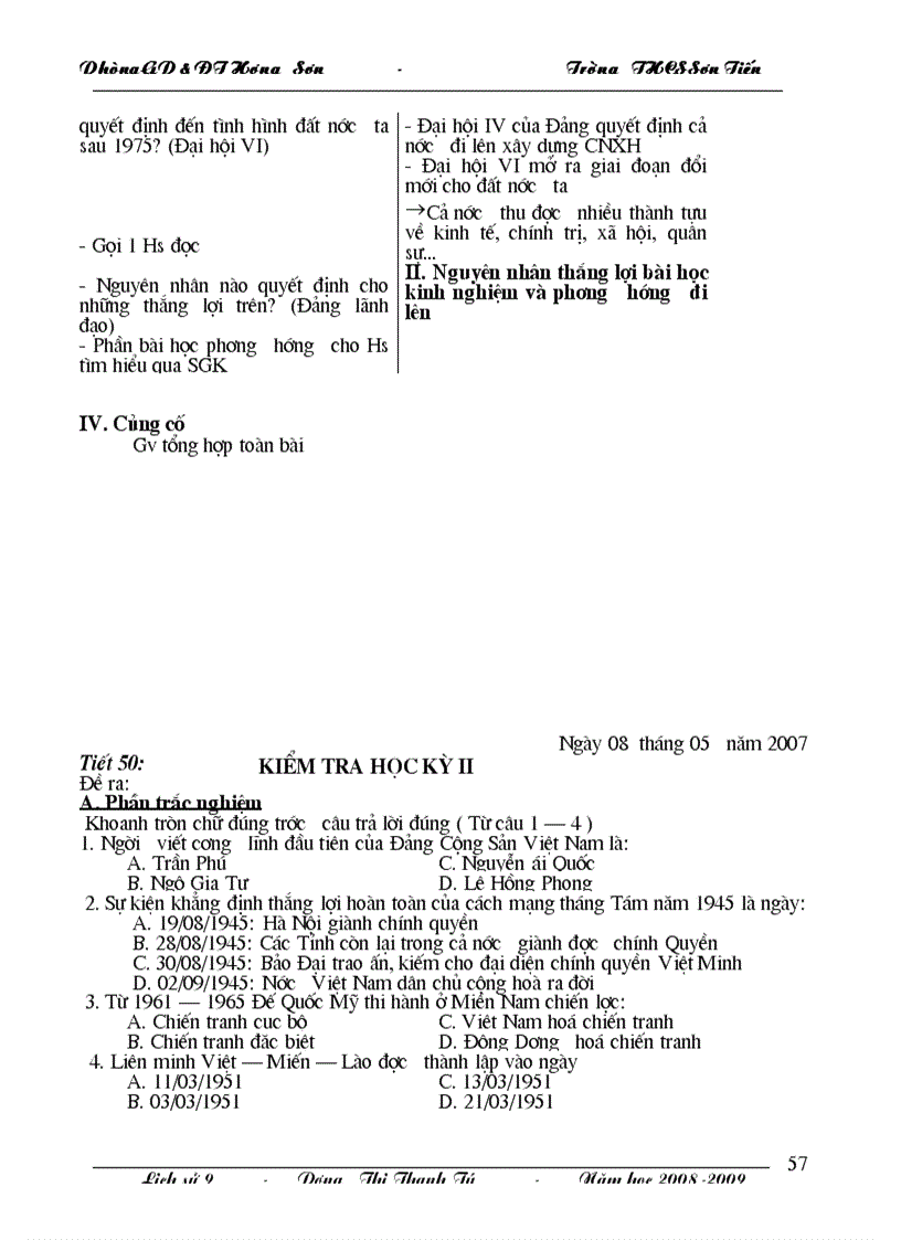 image for page Giáo án lịch sử 9 kỳ II