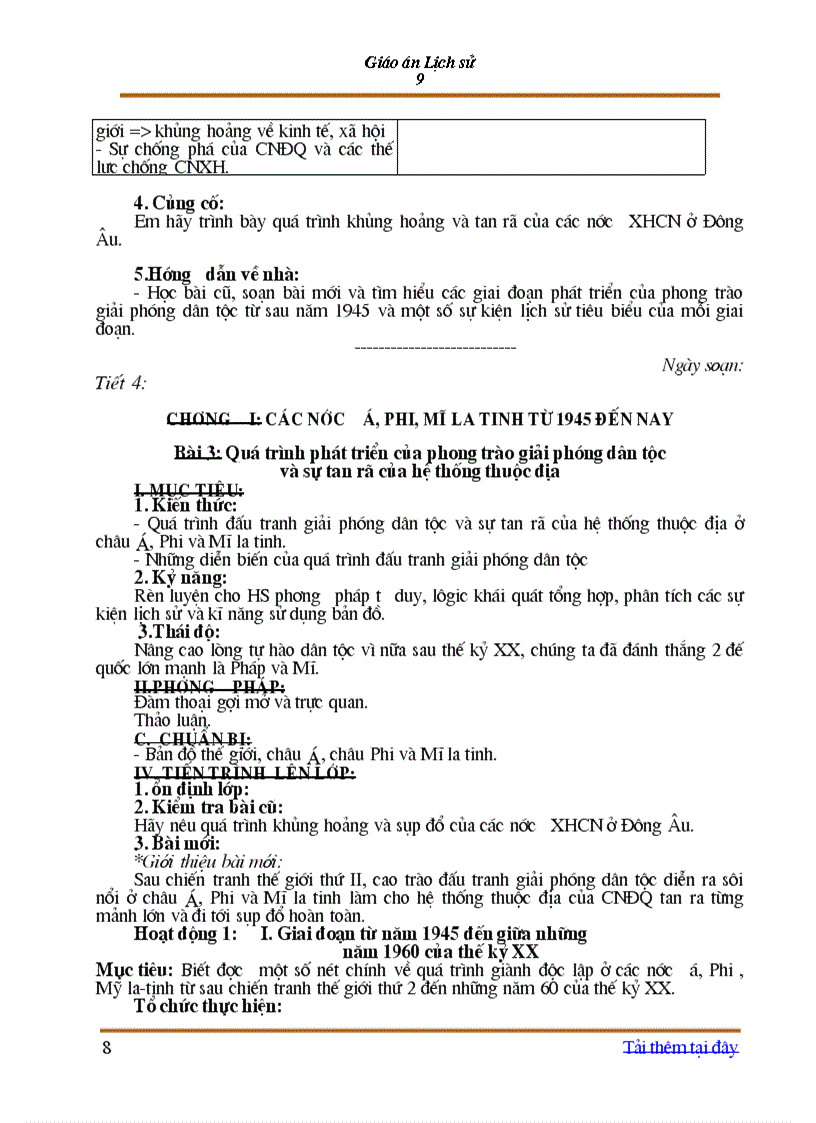 image for page Giao an lich su 9 mau moi nam 2010 t1 4