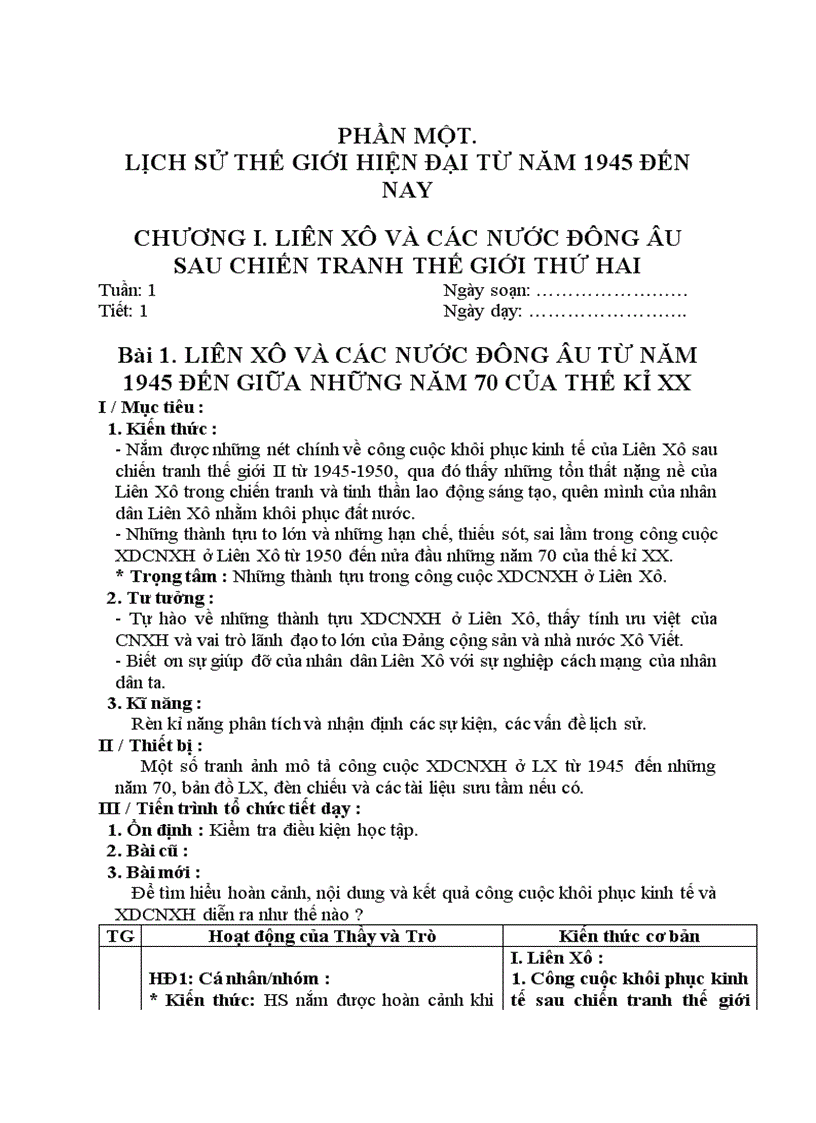 image for page Giáo án lịch sử 9 năm học 2010 2011