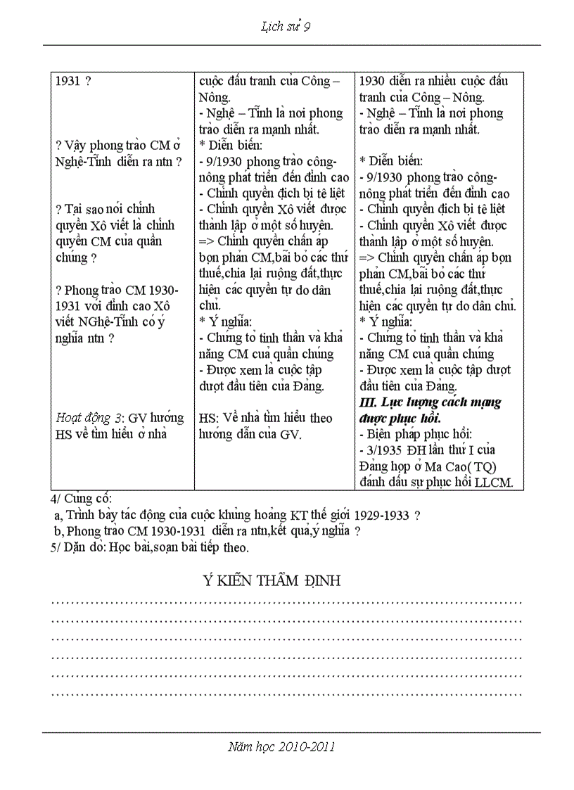 image for page Giáo án Lịch sử 9 theo chuẩn KTKN