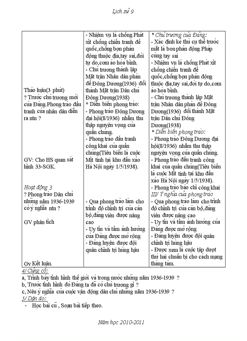image for page Giáo án Lịch sử 9 theo chuẩn KTKN