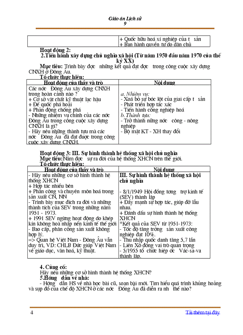 image for page Giao an lich su 9 theo mau moi nam 2010 t1 4