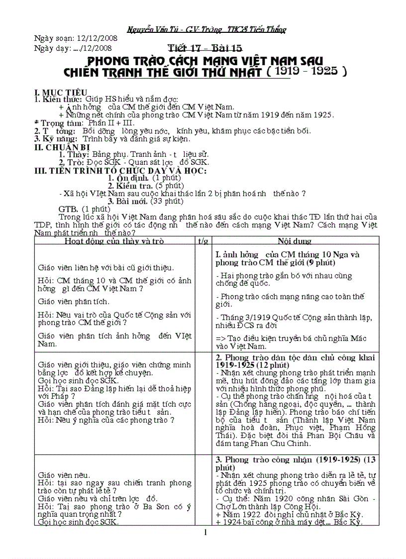 image for page Giáo án Lịch sử 9 Phần LSVN