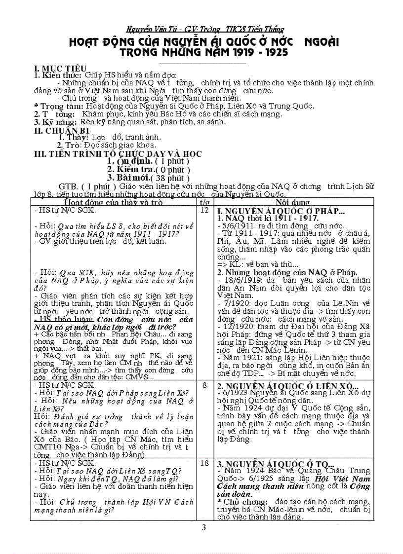 image for page Giáo án Lịch sử 9 Phần LSVN