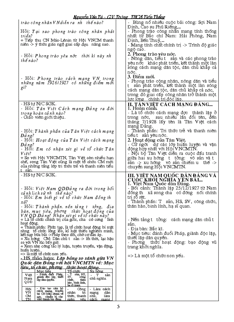 image for page Giáo án Lịch sử 9 Phần LSVN