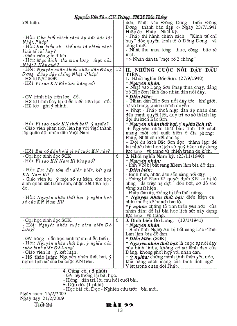 image for page Giáo án Lịch sử 9 Phần LSVN