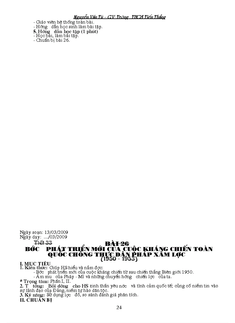 image for page Giáo án Lịch sử 9 Phần LSVN