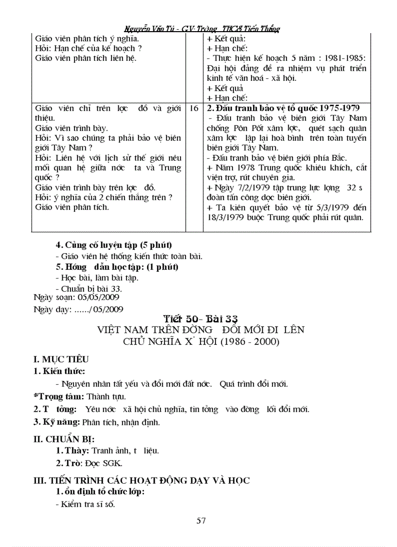 image for page Giáo án Lịch sử 9 Phần LSVN