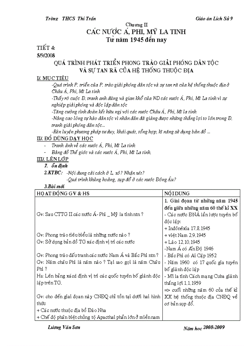 image for page Giáo án lịch sử khối 7 8 9 trọn bộ