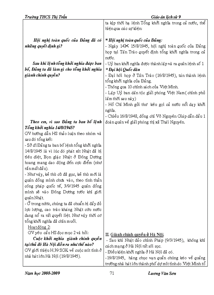 image for page Giáo án lịch sử khối 7 8 9 trọn bộ