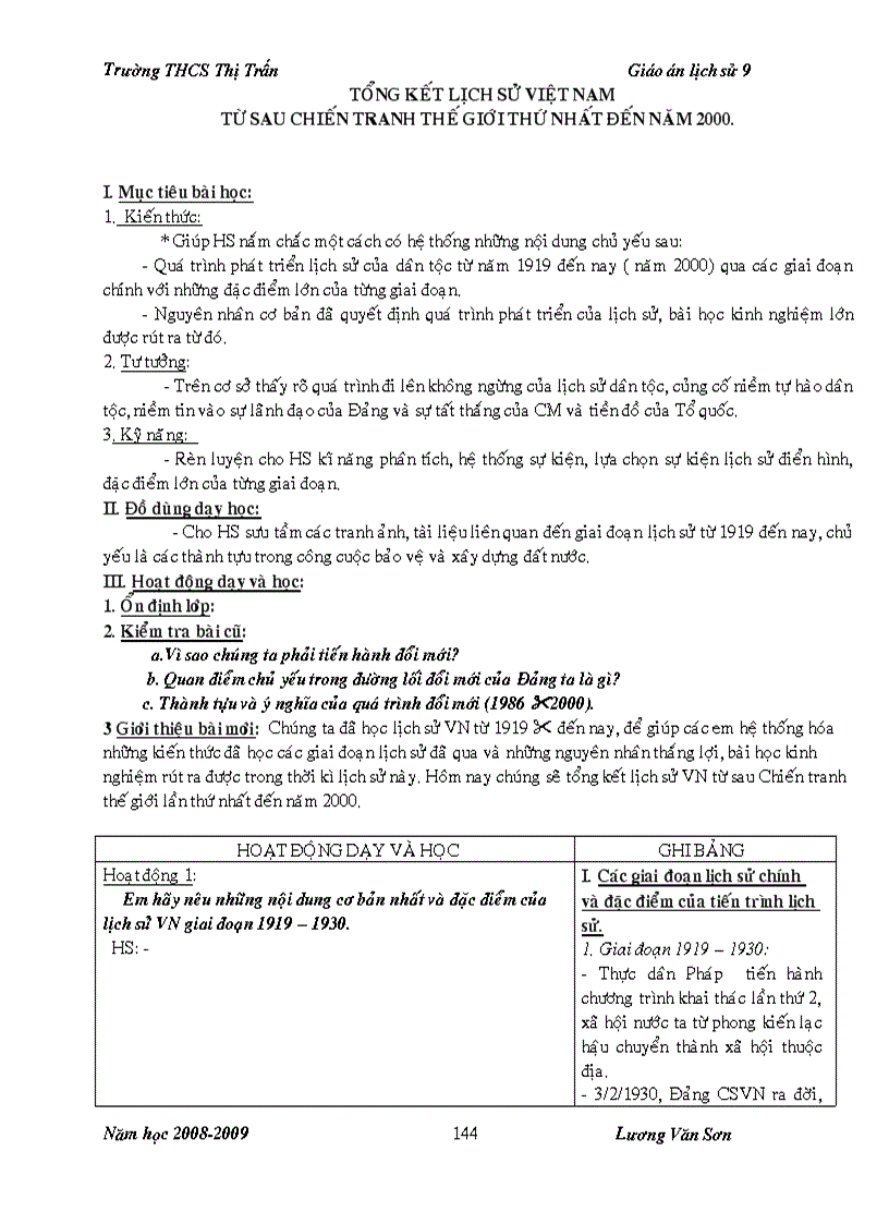 image for page Giáo án lịch sử khối 7 8 9 trọn bộ