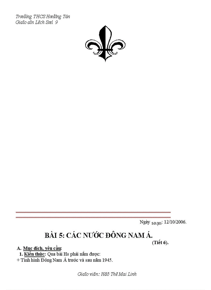 image for page Giáo án lịch sử lớp 9 từ tiết 1 11