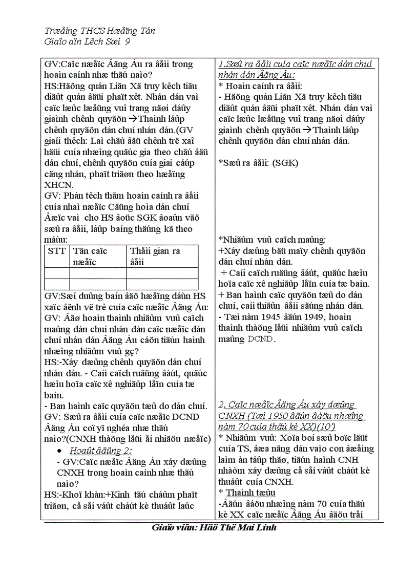 image for page Giáo án lịch sử lớp 9 Từ tiết 1 28