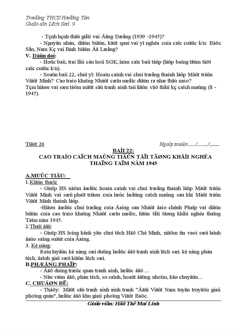 image for page Giáo án lịch sử lớp 9 Từ tiết 1 28