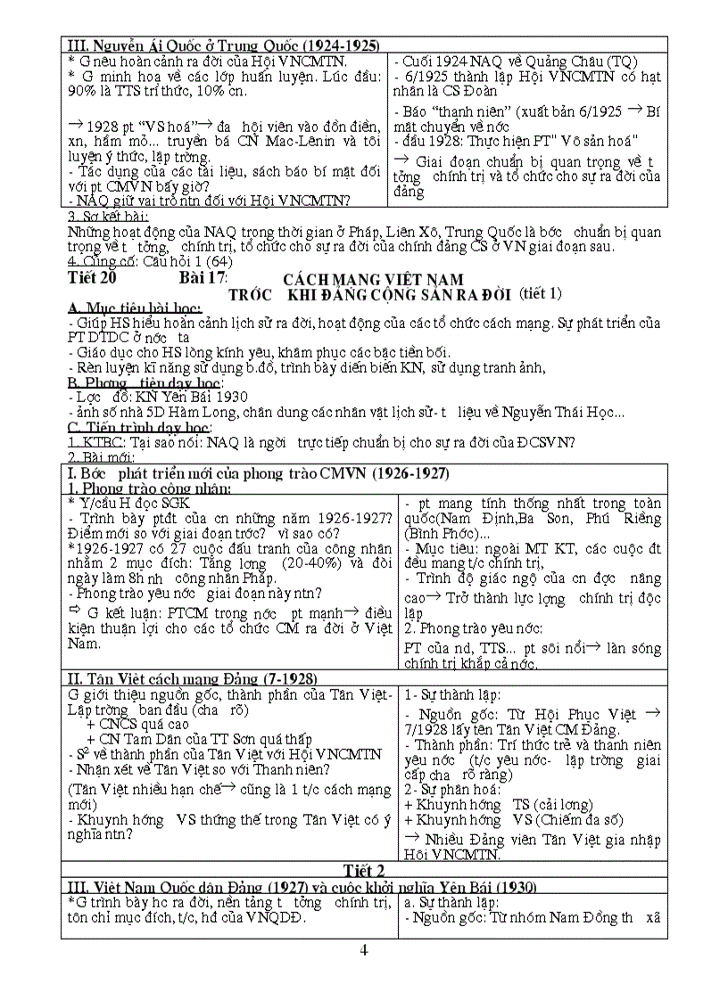 image for page Giáo án LS 9 HK2