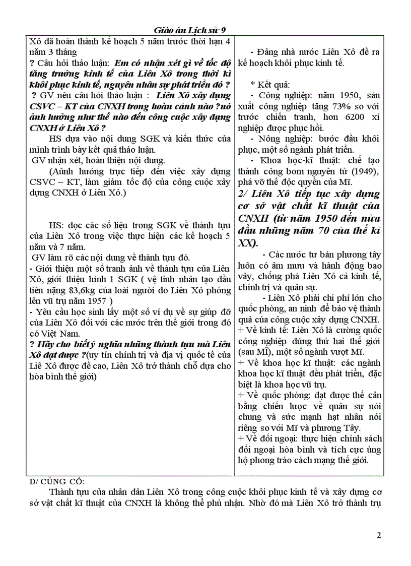 image for page Giáo án LS9 tốt