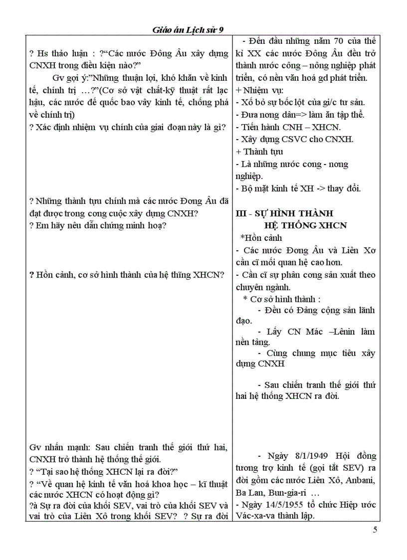 image for page Giáo án LS9 tốt