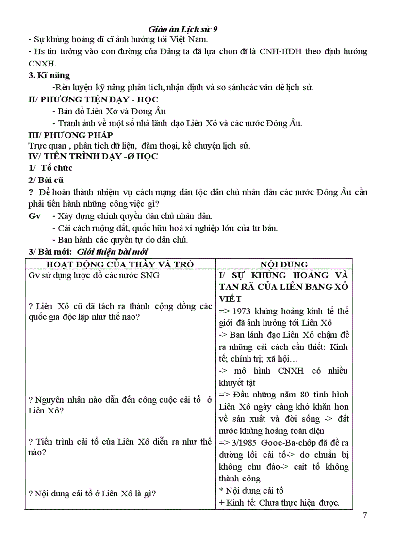 image for page Giáo án LS9 tốt