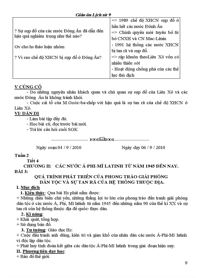 image for page Giáo án LS9 tốt