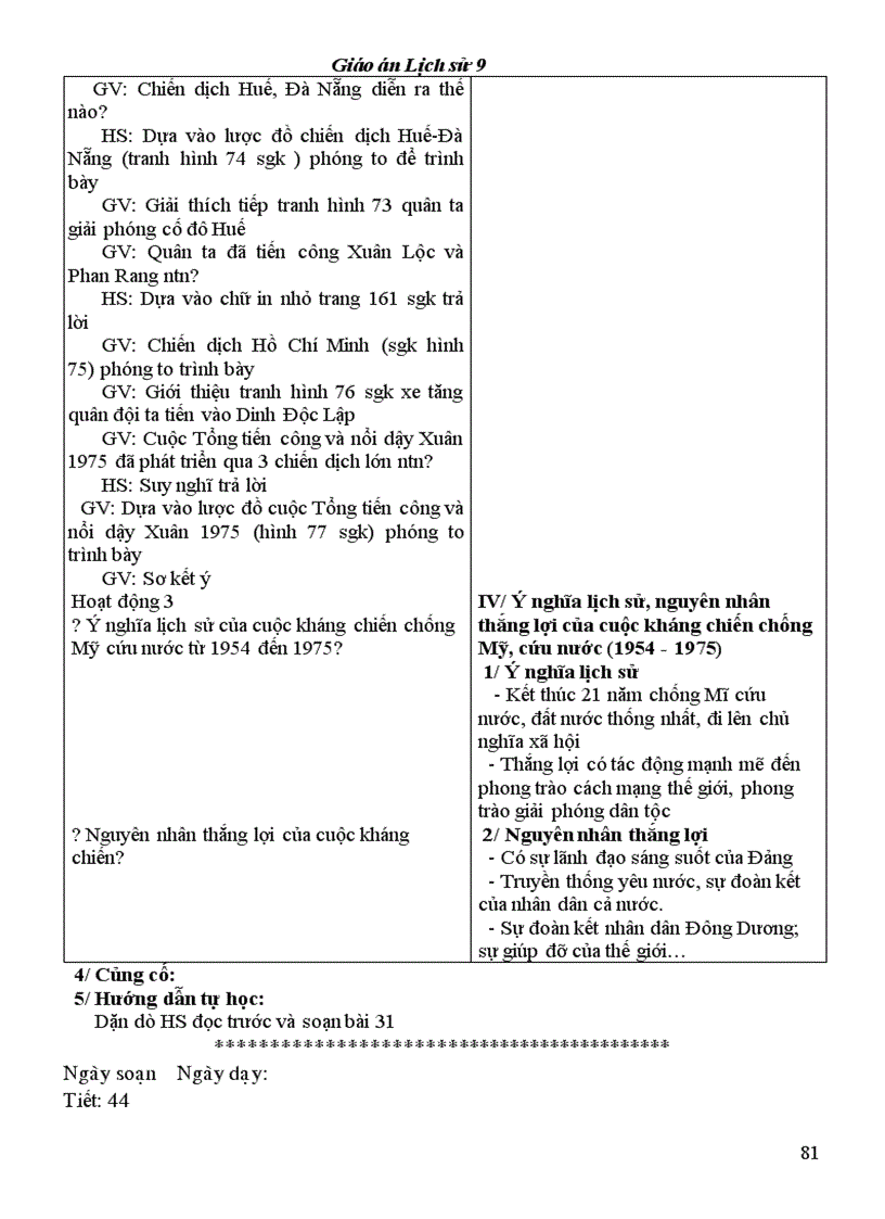 image for page Giáo án LS9 tốt