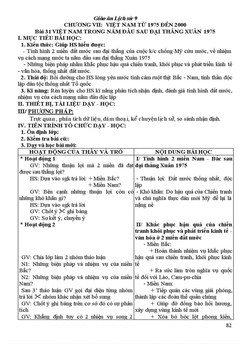 image for page Giáo án LS9 tốt