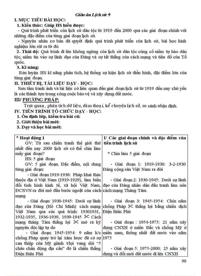 image for page Giáo án LS9 tốt