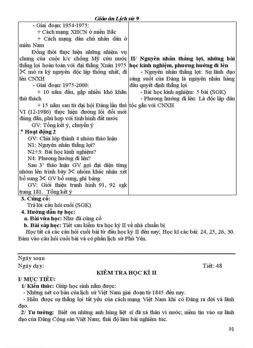 image for page Giáo án LS9 tốt