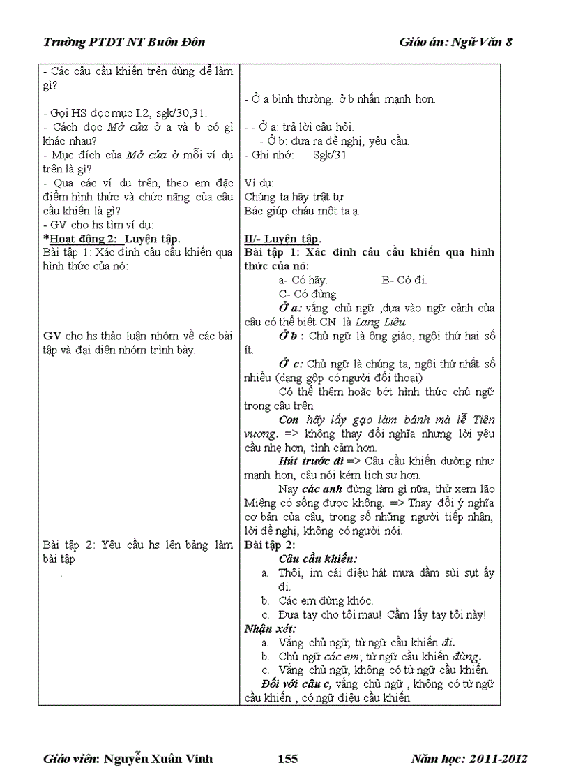 image for page Giáo án Ngữ Văn 8 2011 CKTKN