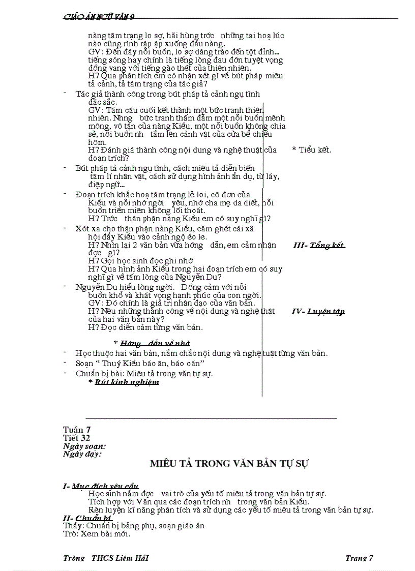 image for page Giáo án ngữ văn 9