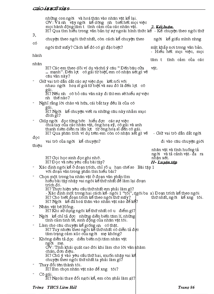 image for page Giáo án ngữ văn 9