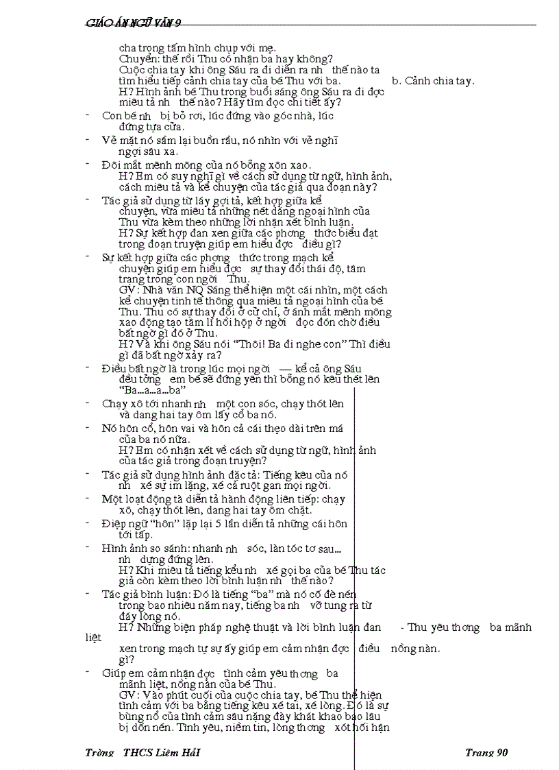 image for page Giáo án ngữ văn 9