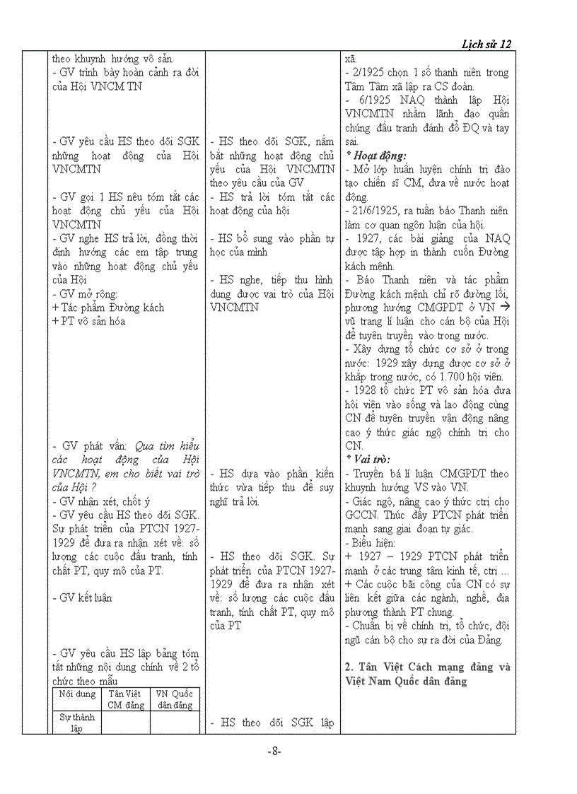 image for page Giáo án sử 12