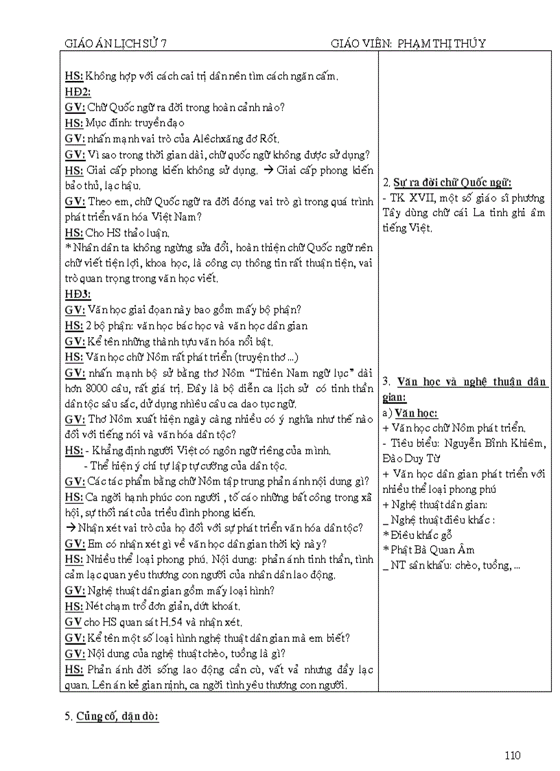 image for page Giao an su 7 chuan kt