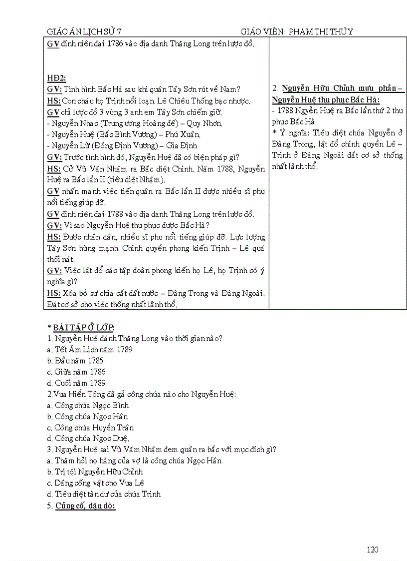 image for page Giao an su 7 chuan kt