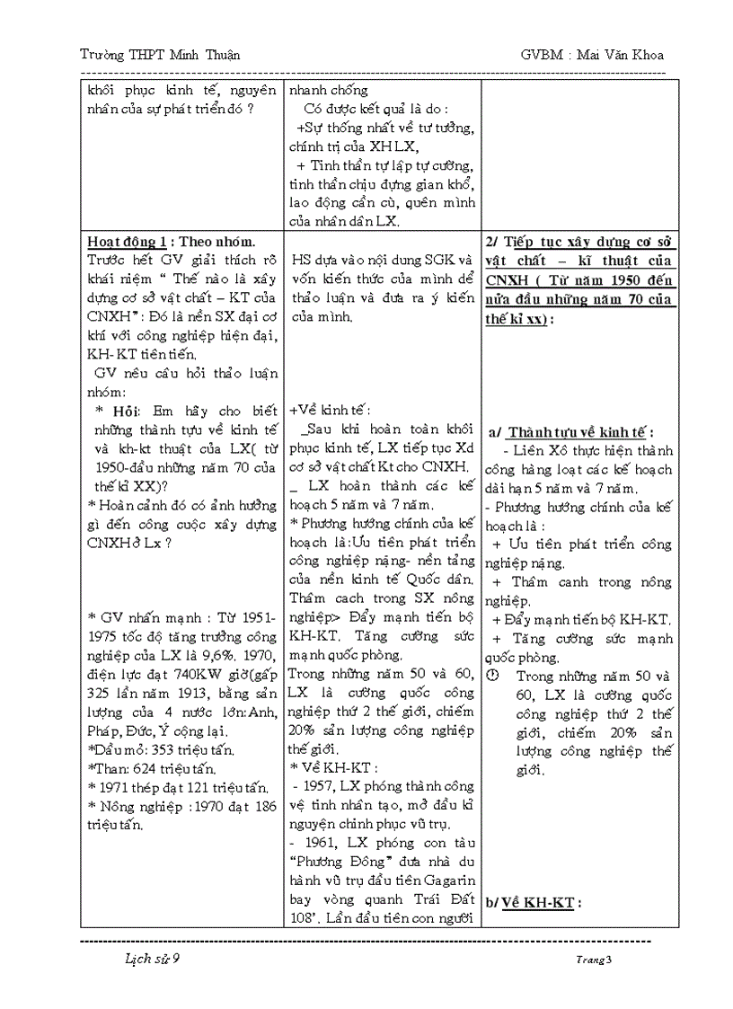 image for page Giáo án sử 9 cả năm 3 cột