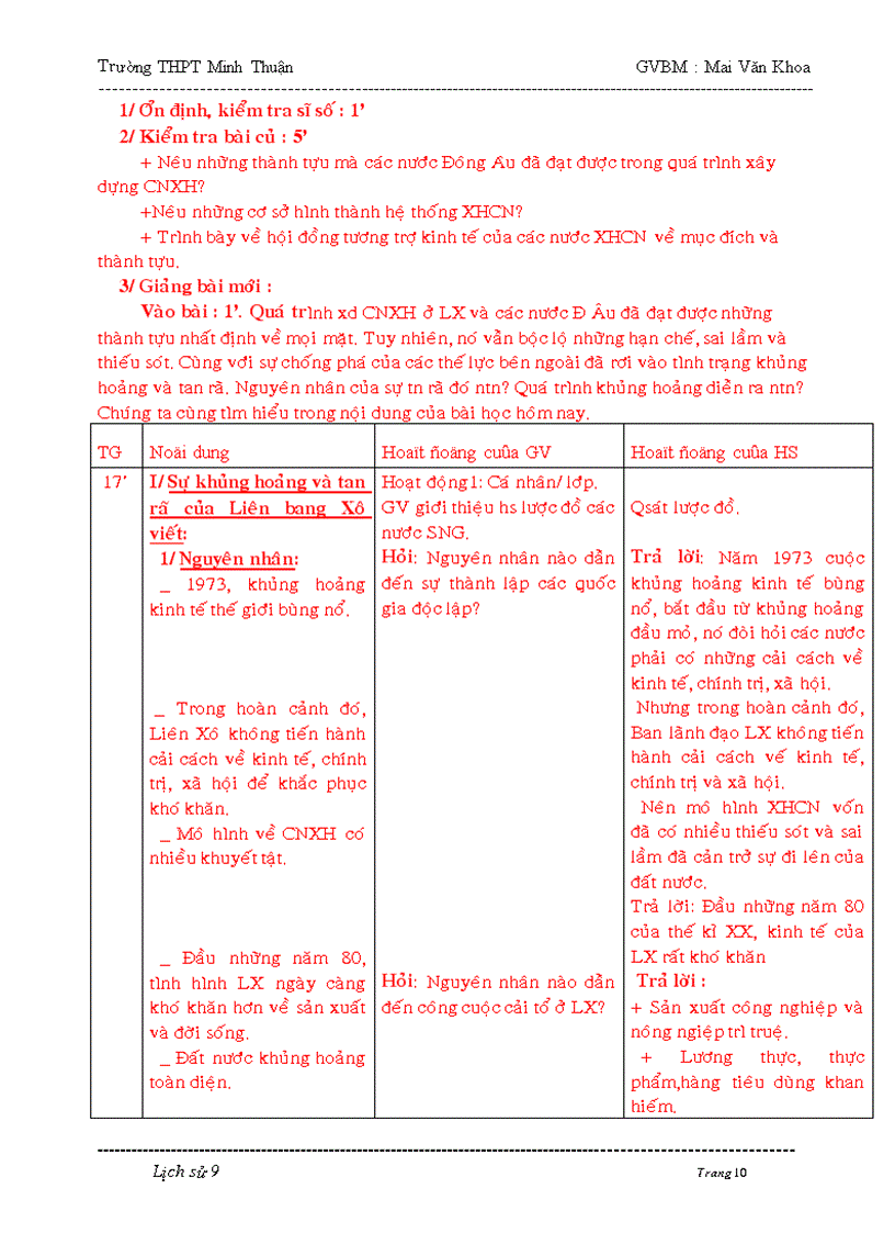 image for page Giáo án sử 9 cả năm 3 cột