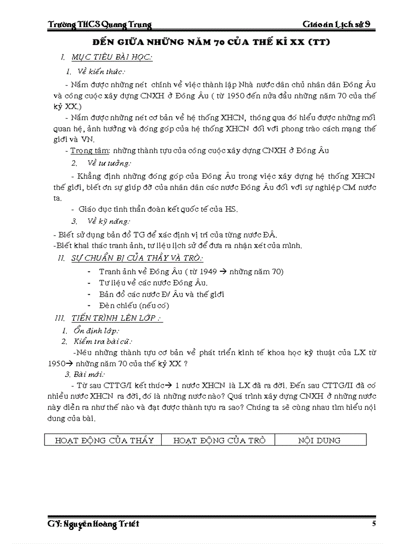 image for page Giao an Su 9 ca nam 3 cot rat chuan