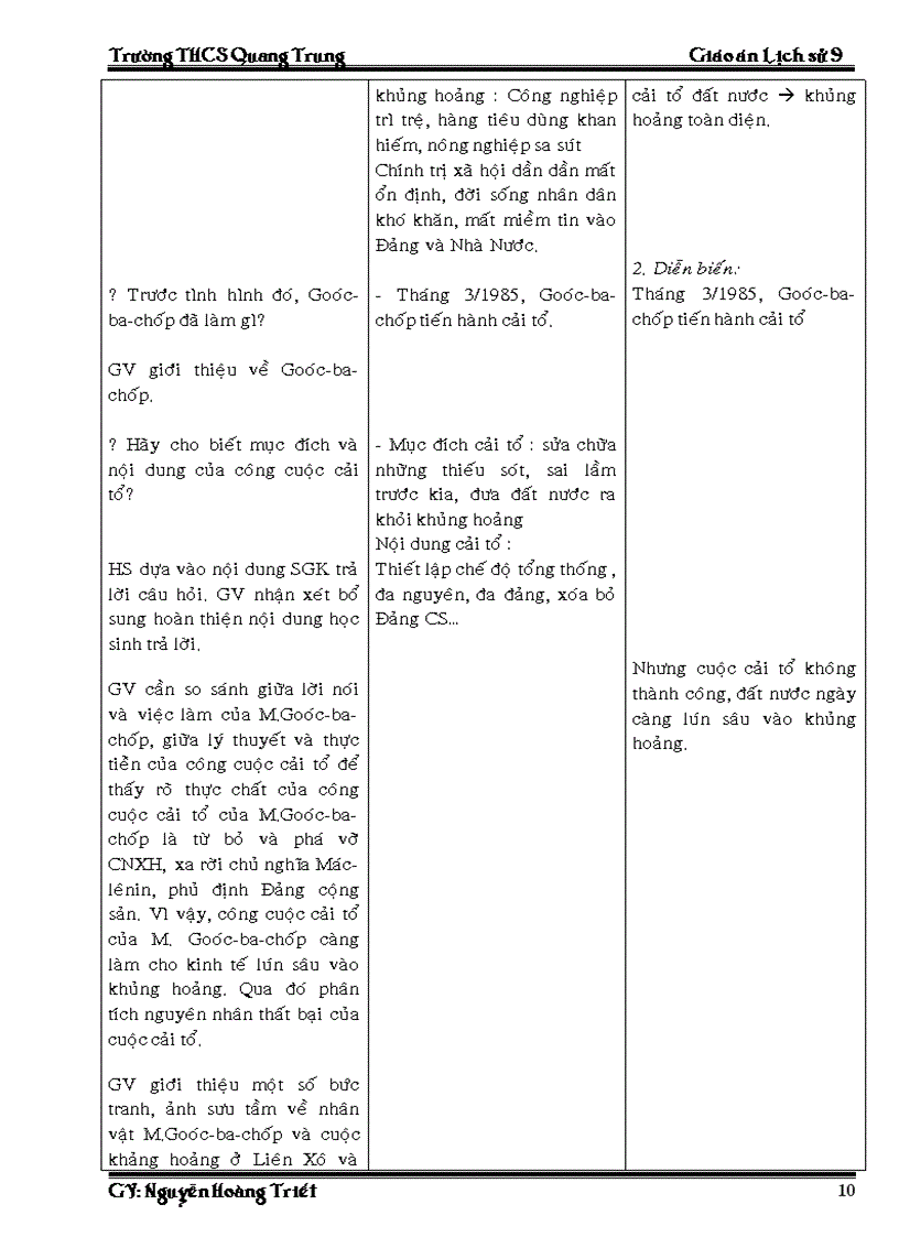 image for page Giao an Su 9 ca nam 3 cot rat chuan