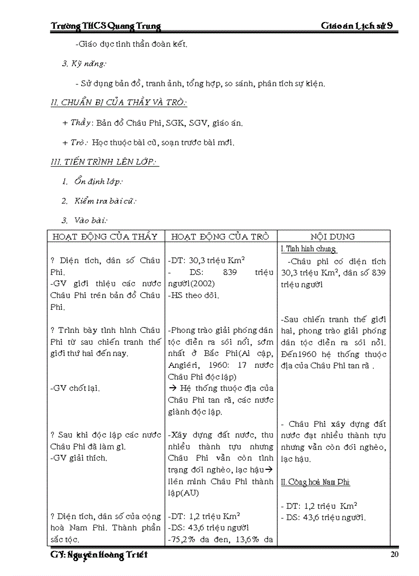 image for page Giao an Su 9 ca nam 3 cot rat chuan