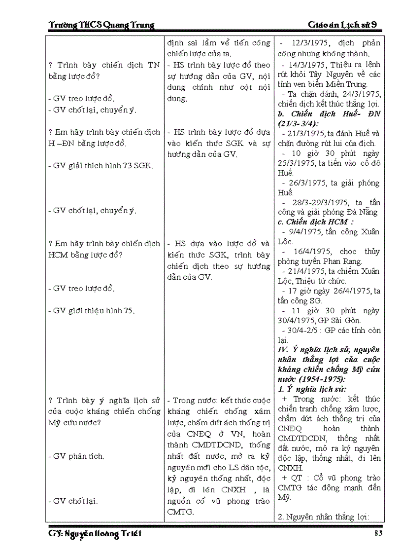 image for page Giao an Su 9 ca nam 3 cot rat chuan