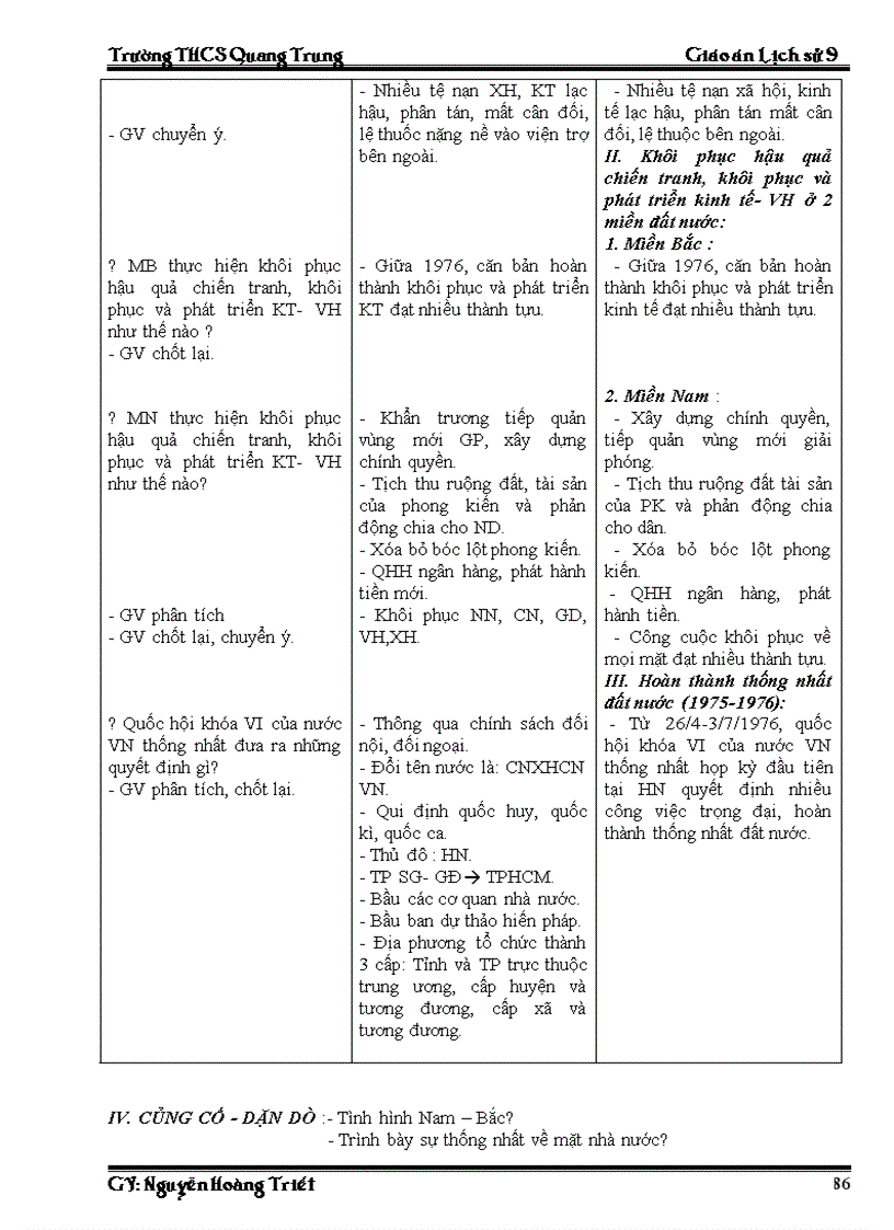 image for page Giao an Su 9 ca nam 3 cot rat chuan